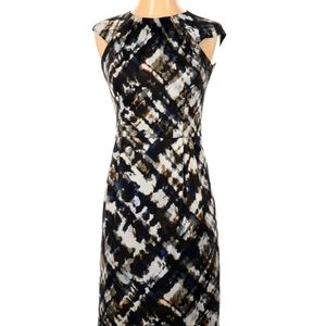 Ann Taylor Women's Multicolor Print Sleeveless Sheath Dress | Size 2